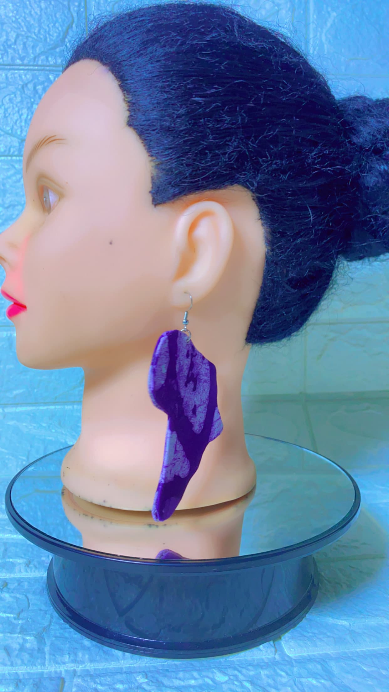Ankara earrings (African shaped)