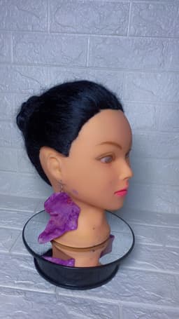 Ankara earrings (African shaped)