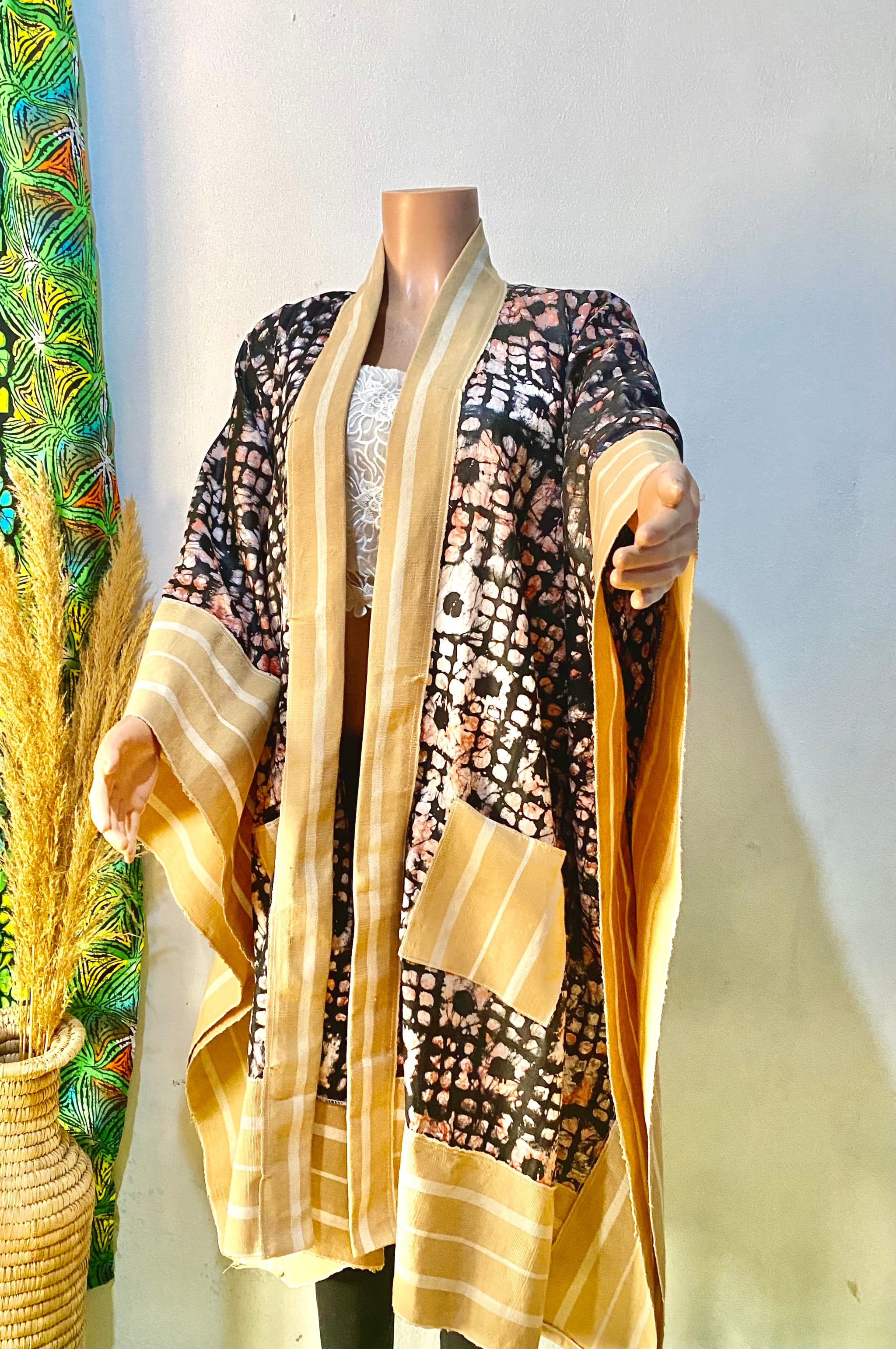 Batik and Aso-oke two piece