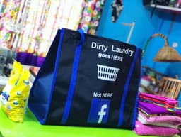 Custom made collapsible laundry bag