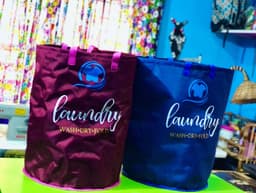 Custom made collapsible laundry bag